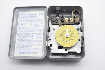 Intermatic T101 24 Hour Dial Time Switch SPST 40A 120V 240V Timer