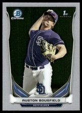 2014 Bowman Draft #CDP127 Auston Bousfield Chrome San Diego Padres