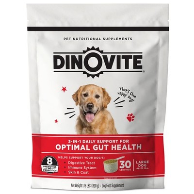 Dinovite Probiotic Supplement for Dogs - Omega 3 - Hot Spot Relief - Skin & Coat