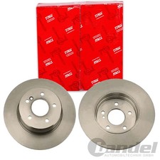 2X TRW BREMSSCHEIBEN 290mm VOLL HINTEN PASSEND FÜR MERCEDES-BENZ C-KLASSE