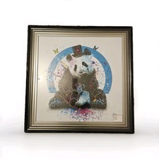 Painting Frame House Decor Panda Singing Lyon 85cm X 85cm