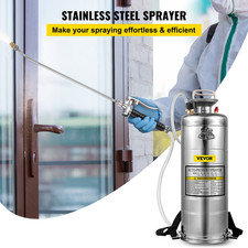 VEVOR 3.5Gal Stainless Steel Sprayer,l Set with 20" Wand Handle 3FT Reinforced
