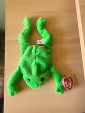 ty beanie baby legs the frog Style 4020 D.O.B 4-25-93