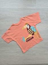 Boys Orange Tucan T-Shirt Age 18-24 Months George Used Good Condition
