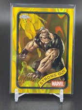 2025 Topps Chrome Marvel Yellow Lava Refractor #182 Strong Guy