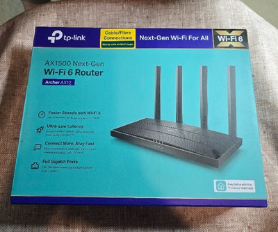 TP-Link Archer AX12 AX1500 Wi-Fi 6 Dual Band Router 1,5Gbps Gigabit Alexa Compat
