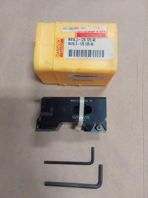 NEW 2PC SANDVIK COROMANT TRUBORE CARBIDE INSERT BORING SLIDE R416.3-129 125 40