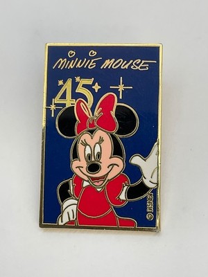 Disneyland Disneyana Pin 45th Anniversary 45 Years of Magic Minnie Mouse F5