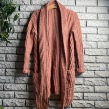 Ann Taylor Loft Wool Silk Mohair Blend Cardigan Sweater Size XS Open Front Long
