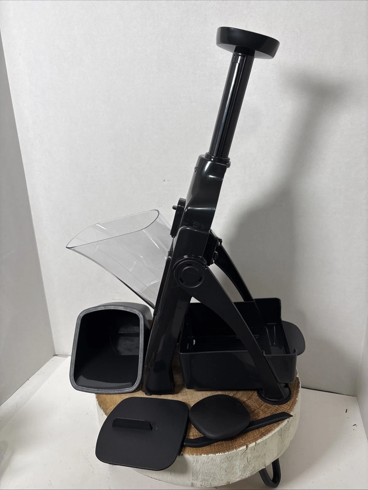 Kitchen HQ Vertical Mandoline Slicer, Chopper, Vegetable Cutter Black Open Box