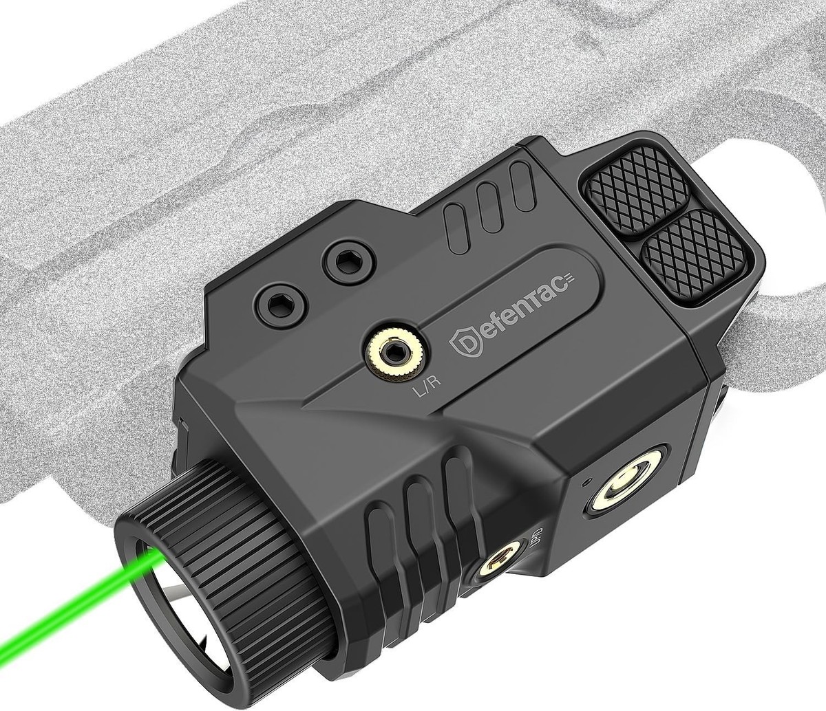 800LM Pistol Light Green Laser Combo DEFENTAC Tactical Flashlight