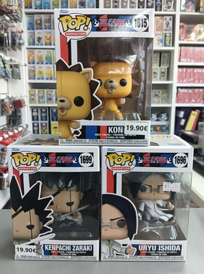 Funko Pop! Animation Lot BLEACH 1615-1696-99 Kon Uruyu Ishida Kenpachi Zaraki