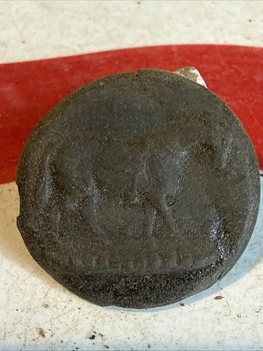 Dug Civil War 💥 🇺🇸 💣 Horse Sporting Button W Saddle PH LA