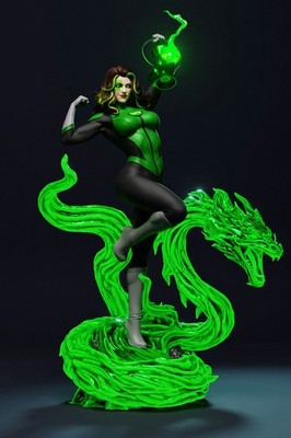 Jessica Cruz, Green Lantern, DC, Comics , Figur, sexy PinUp, 3D Druck,, UNBEMALT