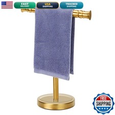Sfemn Gold T-Shape Free Standing Towel Rack Stand SUS304 Stainless Steel