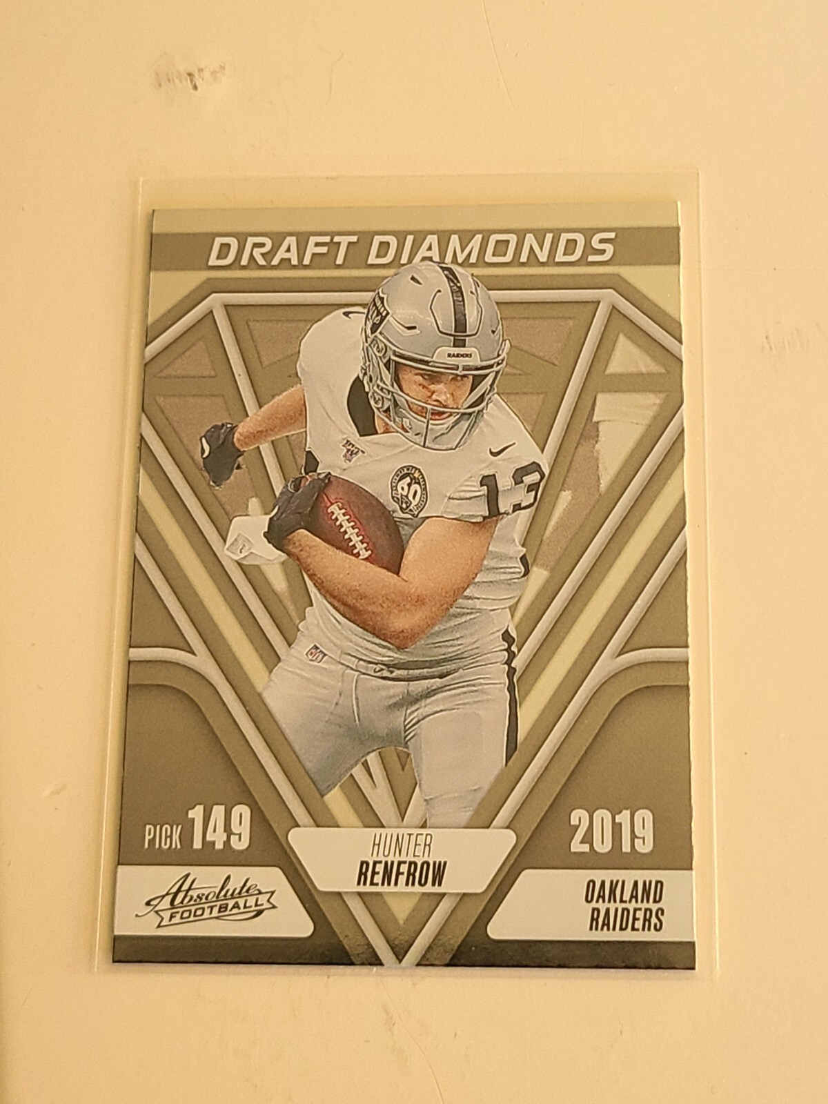 2023 Panini Absolute Football Draft Diamonds Hunter Renfrow #DD-4 Raiders