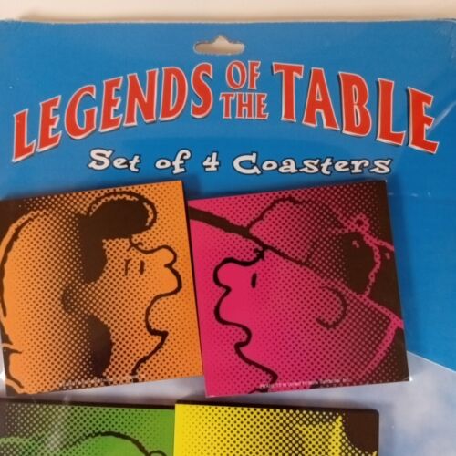 PEANUTS Woodstock Lucy SNOOPY Charlie Brown SET SOTTOBICCHIERI NUOVO SIGILLATO IN FABBRICA NOS - Foto 9 di 11