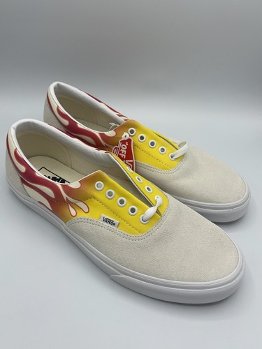 vans era flame white
