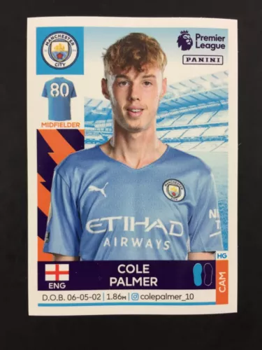 2021 Cole Palmer Rookie RC Sticker Panini Premier League 2022 (21-22) #396
