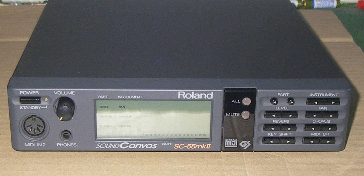 Roland SOUND CANVAS SC-55MK2 SC-55MKII General MIDI GS OK!! MADE 