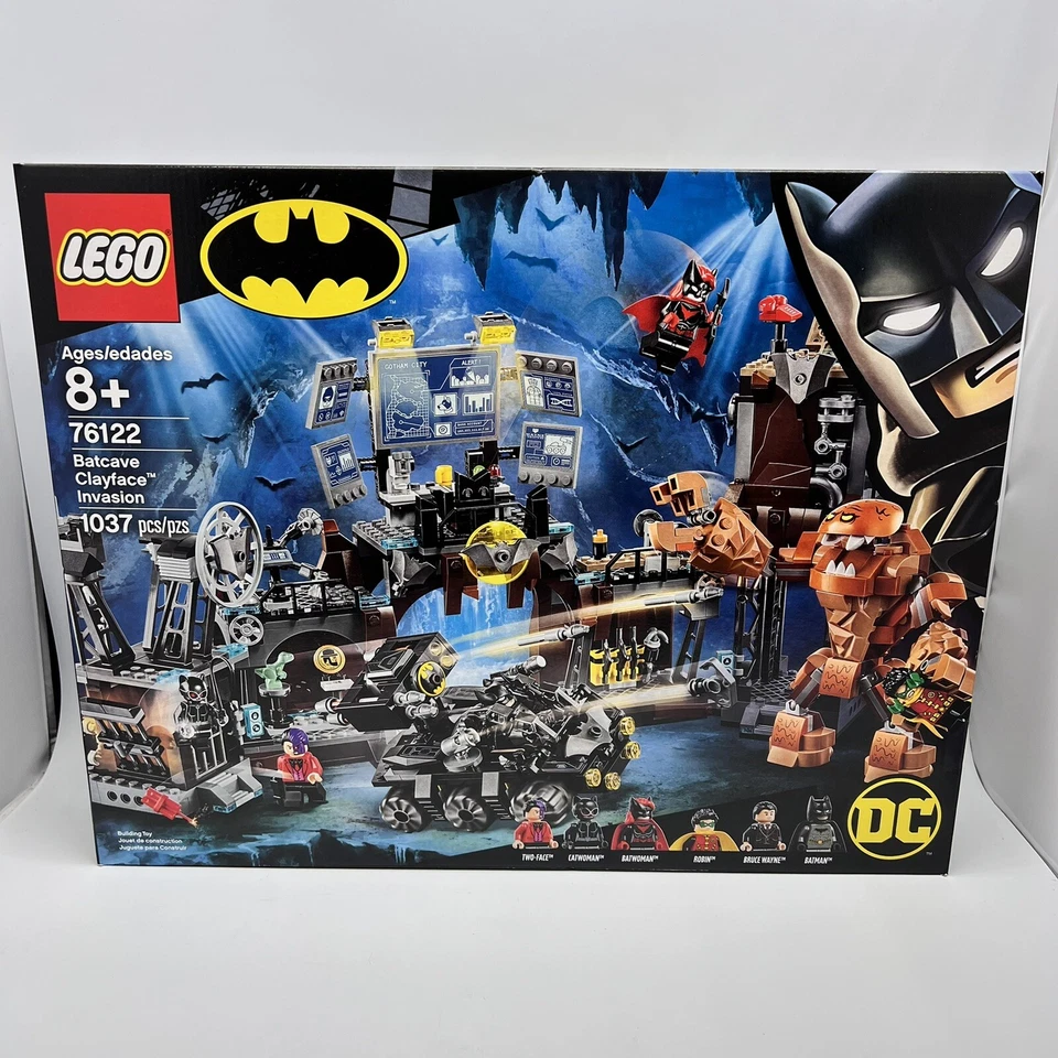 Lego 76122 Batman Batcave Clayface Invasion Super Heroes 1037 Pcs New Sealed - Image 2 of 4