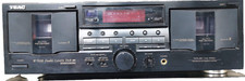 Teac W-760R Double Stereo Cassette Deck Partially working DEMO SEE VIDEO Repair