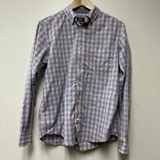 George Mens Small S Button Down Shirt Long Sleeve Front Pocket