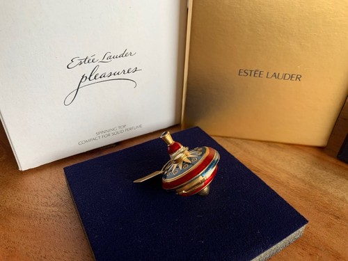 Rare ESTEE LAUDER 2005 SPINNING TOP SOLID PERFUME COMPACT New In Both Boxes. - 第 5/5 張圖片