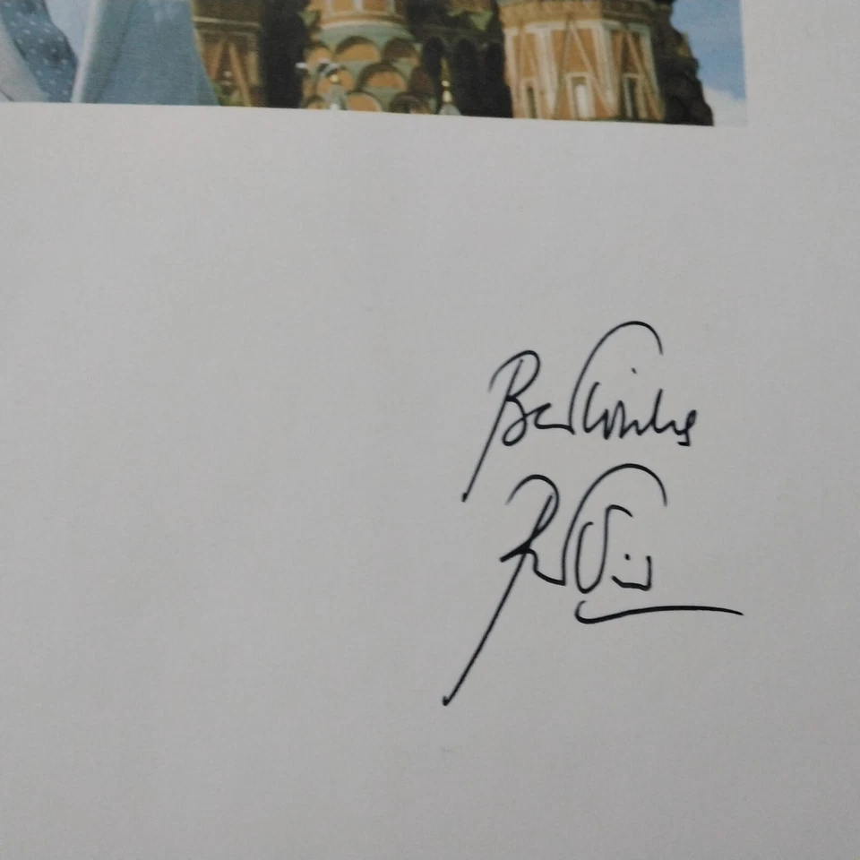 Peter Ustinov SIGNED 1987 in Russia Film Actor Spartacus Billy Budd Photos HC/DJ Foto 3 de 4