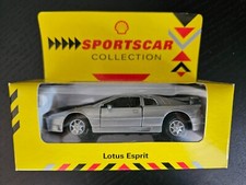SHELL/MAISTO SPORTSCAR COLLECTION LOTUS ESPRIT SPORTS CAR  IN SILVER BOXED