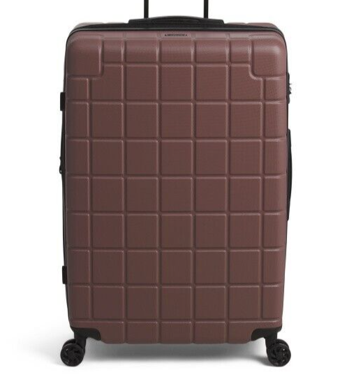 CALPAK 28in Brown Hardcase Expandable Spinner Suitcase TSA Lock 8 Wheel