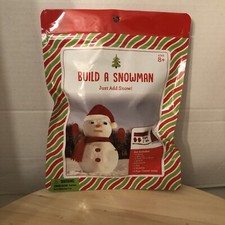 Build a Snowman Kit Includes Eyes Mouth Nose Scarf Buttons Hat Mittens NEW