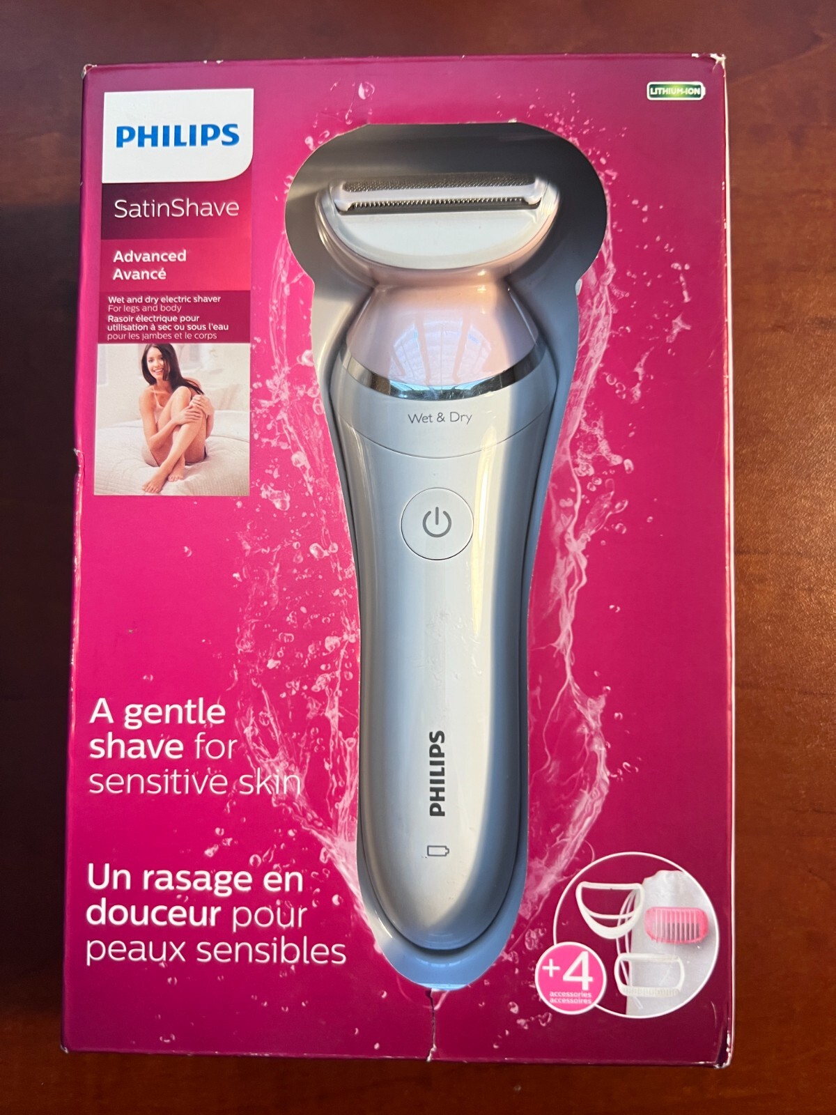 Philips Women Electric Shaver Cordles Hair Removal BRL140/51 eBay