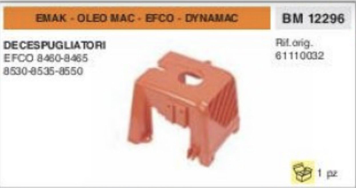 Carter Cuffia Motore 61110032 Oleomac Efco 8465 8530 8535 8550 Originale