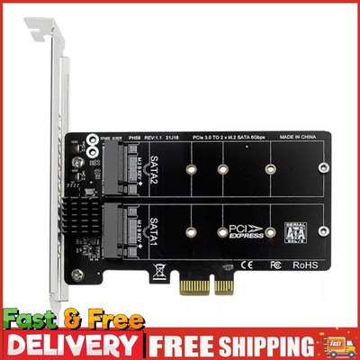 M.2 SATA zu PCIE Dual-Disk Array Karte RAID Adapter Platine nützliche Unterstützung M.2 SSD