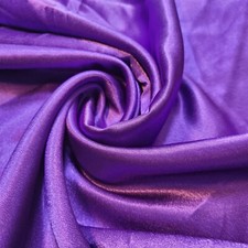 Crepe Back Satin Fabric Plain Dress Bridal Craft Costume Material 58" BY Meter