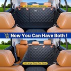 ITNAST Convertible Back Seat Extender for Dogs, Foldable 400lbs Hard Bottom D — photo 2