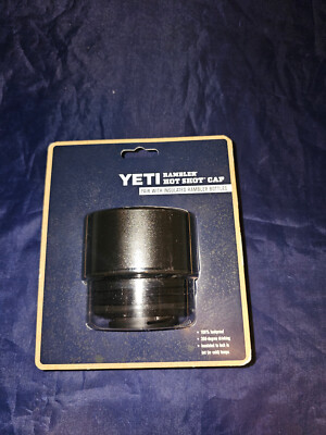 YETI Rambler Hot Shot Cap Black BPA Free Bottle Cap Replacement Fits All NEW