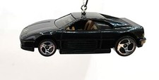 Christmas Ornament for Ferrari 348 Black  Tan