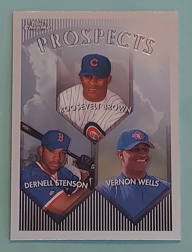 1999 Topps Chrome VERNON WELLS #436  Rookie RC Prospects Toronto Blue Jays