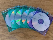 VERBATIM Blank DVD-R DVDR 16X 4.7GB Recordable Logo Branded Media Disc lot of 6