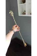 Brass Cast Horse Shoe Horn   Vintage Style Durable Metal Shoe Horn Antique Look
