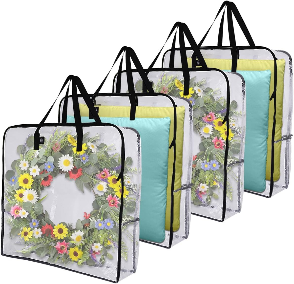 Bolsa de almacenamiento para coronas de primavera (paquete de 4), verano