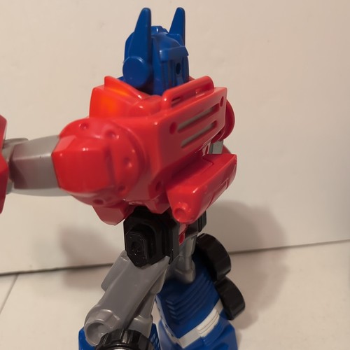 2012 Transformers Optimus Prime Talking Rescue Bot Hasbro Playskool 10" - Picture 13 of 24