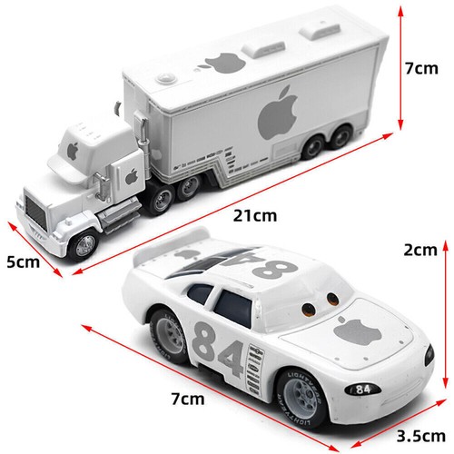Disney Pixar Plane And Cars Lightning McQueen Mack Hauler Truck & Car Luigi - Picture 275 of 299