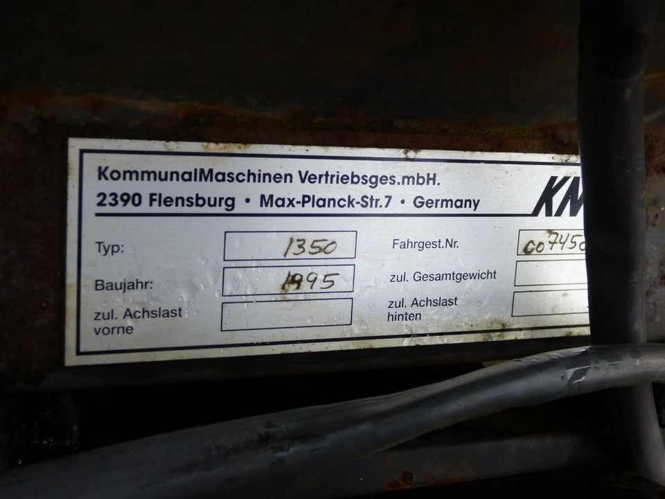 Kommunalmaschinen SCHNEESCHILD Schneepflug 1350mm Typ 1350 für multicar holder - Bild 3 von 3
