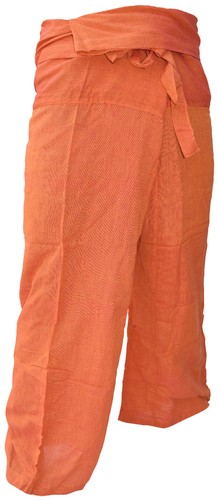 Pantaloni da pescatore tailandese cotone semplice salotto pantaloni yoga hippie boho - Foto 16 di 48