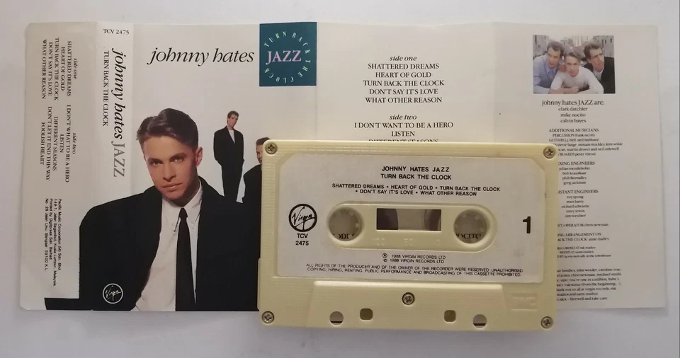 Turn Back The Clock by Johhny Hates Jazz Rare 1988 Malaysia Cassette Tape Foto 3 de 4