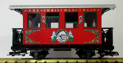 LGB THE CHRISTMAS TRAIN RED PASSENGER CAR | eBay