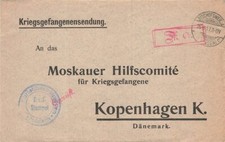 800635) Kriegsgefangenenpostblg. 1. WK Lager Bischofswerda nach Kopenhagen